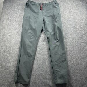 Figs Pants Womens Large Tall Gray Technical Collection Drawstring Scrub